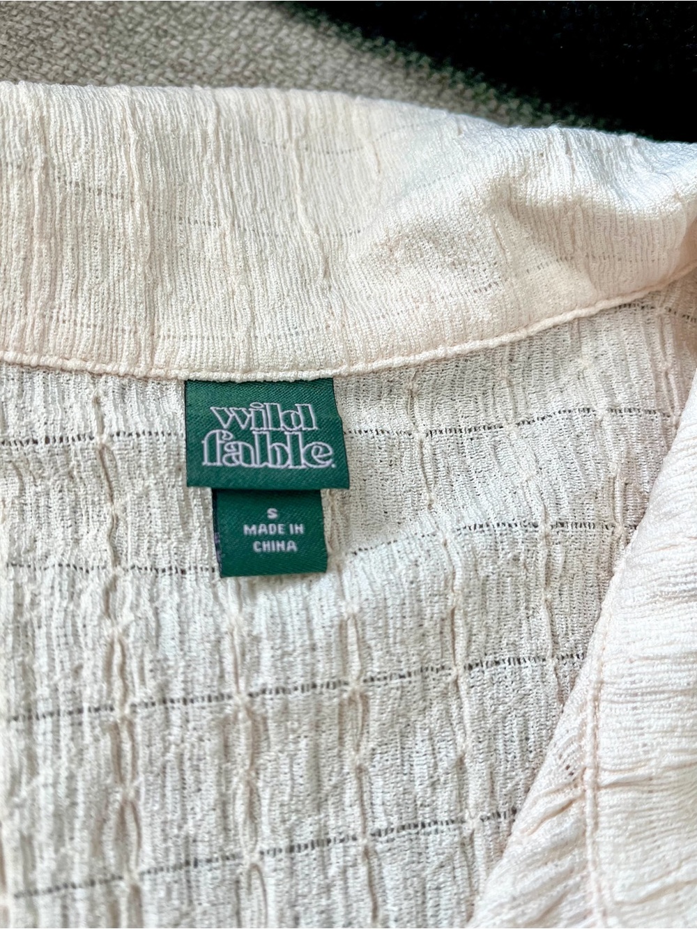 Target Wild Fable Button-Up Crop Top - Picture 4 of 5